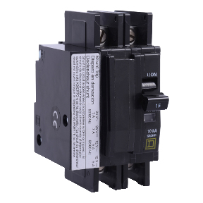 Schneider Electric Thermal Magnetic Circuit Breaker; 2-Pole; 20A; 120/240VAC; Lever; Screw Terminal; UL 489